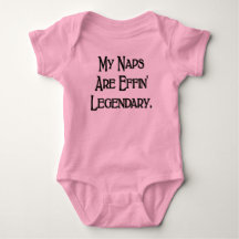 Mijn dutjes zijn legendarisch grappig baby T-shirt