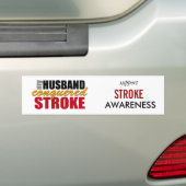 Mijn echtgenoot veroverde Bumpersticker Stroke (Op auto)