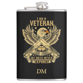 Mijn eed eindigt nooit met Eagle Veteran Heupfles