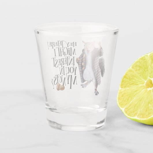 Mijn eekhoorn moeren shot glas (Achterkant)