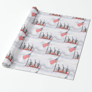 Mijn eerbetoon aan de maritieme brandweerlieden cadeaupapier