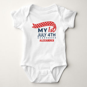 Mijn eerste 4 juli gepersonaliseerd romper