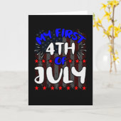 Mijn eerste 4 juli kaart (Gele Bloem)