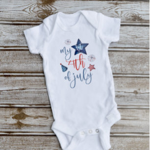 Mijn eerste 4 juli - Naam Baby Bodysuit