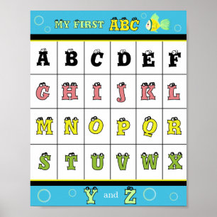 Mijn Eerste ABC Gouden vis Poster