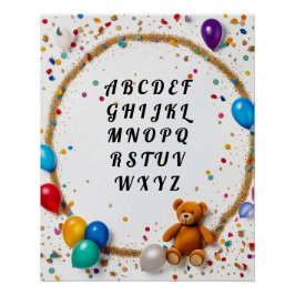 Mijn eerste alfabet perfect poster