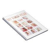 Mijn eerste Baby naam 12 Foto Collage Notitieboek (Rechterzijde)