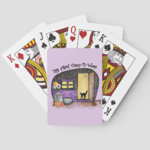 Mijn eerste Camp-O-Ween Halloween Camping Pokerkaarten