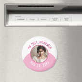 Mijn eerste Communie Custom Foto en Datum Magneet (Insitu (Vaatwasser))