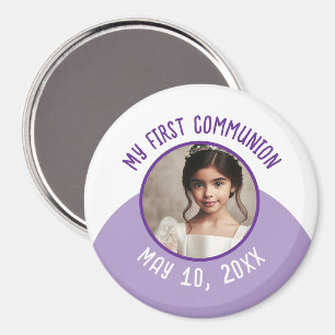 Mijn eerste Communie Custom Foto en Datum Magneet