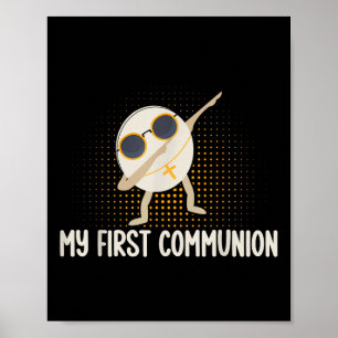 Mijn Eerste Communie Dabbing Wafer 1e Communie T-s Poster