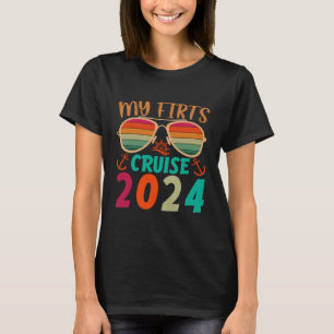Mijn eerste cruise 2024 familie vakantie cruise re t-shirt
