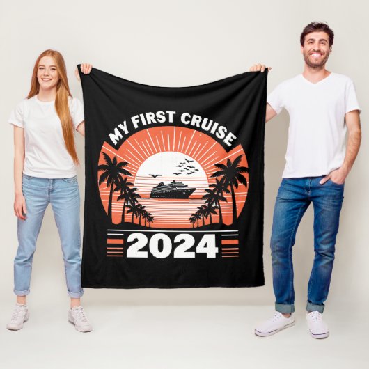 Mijn eerste cruise 2024 fleece deken (In situ)
