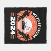 Mijn eerste cruise 2024 fleece deken (Voorkant (Horizontaal))