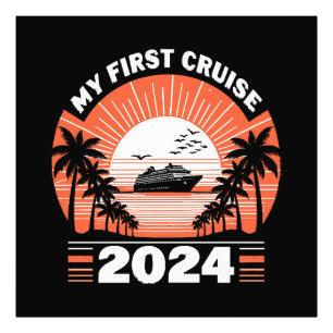 Mijn Eerste Cruise 2024 Foto Afdruk