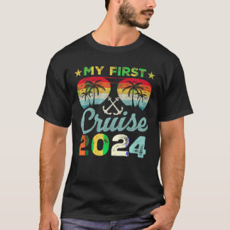 Mijn eerste cruise 2024 Matching familie cruisesch T-shirt