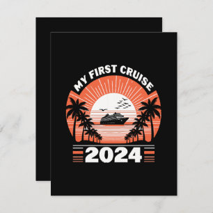 Mijn eerste cruise 2024 notitiekaartje