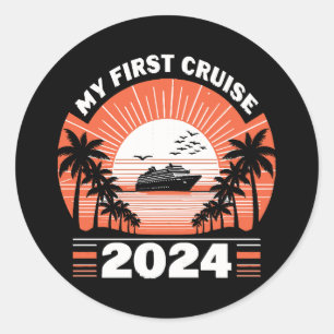 Mijn eerste cruise 2024 ronde sticker