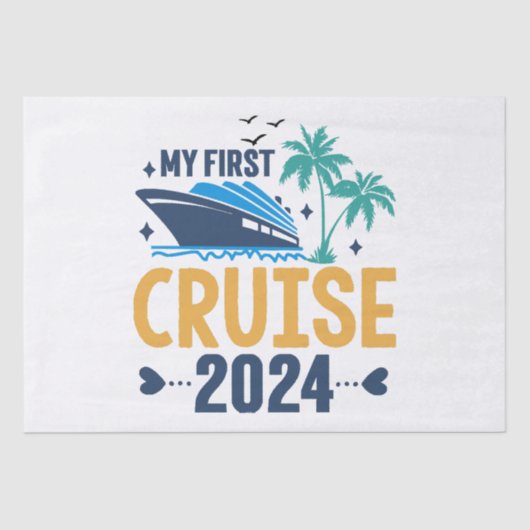 Mijn eerste cruise 2024 tissuepapier (Voorkant)