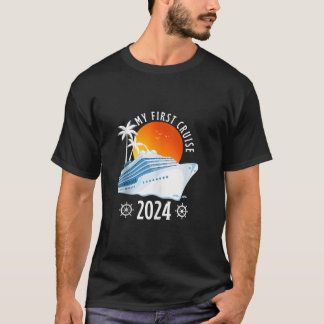 Mijn eerste cruise 2024 vakantie bijpassende famil t-shirt