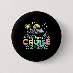 Mijn eerste cruise 2025 cruise vakantie reis ronde button 5,7 cm