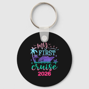 Mijn eerste cruise 2026 gezinsvakantie trip schip sleutelhanger