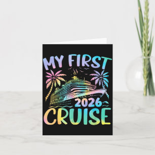Mijn Eerste Cruise 2026 Vakantie Tie Dye Familie C Kaart
