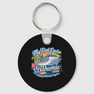 Mijn eerste cruise Bahama's 2025 Schattigee eerste Sleutelhanger