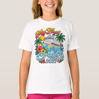 Mijn Eerste Cruise T-Shirt, Gezinsvakantie Cruise T-shirt