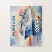 Mijn eerste cruise waterverf legpuzzel (Verticaal)