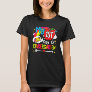 Mijn eerste dag van de kindertuin terug naar schoo t-shirt