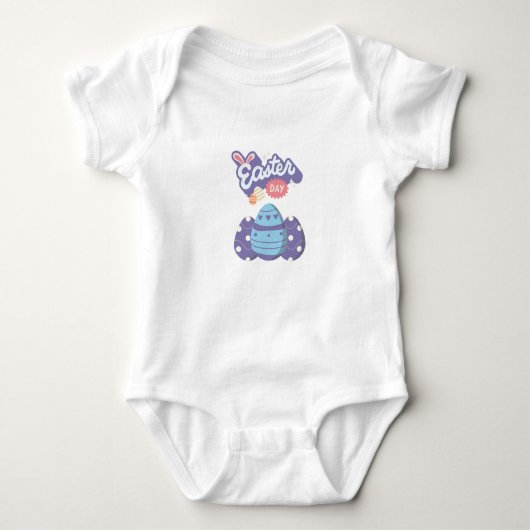 Mijn eerste Easter Baby bodysuit – Schattig Egg (Voorkant)
