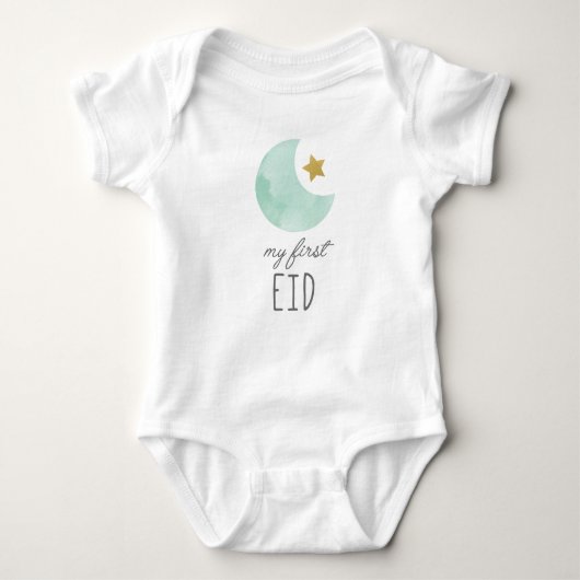 Mijn Eerste Eid baby kleding Romper (Voorkant)