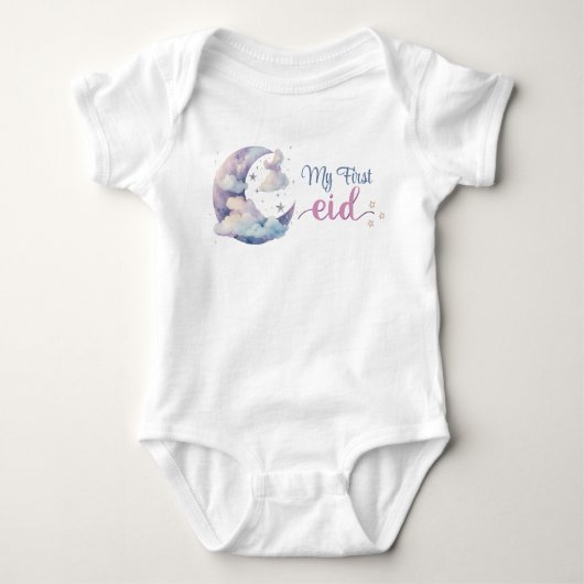⭐ Mijn eerste Eid Baby Romper – Schattige & Comfor (Voorkant)