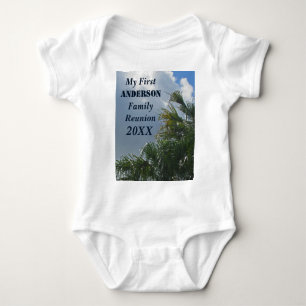 Mijn eerste familiereünie Palm Trees Beach Romper