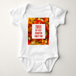 Mijn eerste familiereünie Zomer Voedsel Foto BBQ Romper