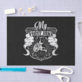 mijn eerste fiets tissuepapier (Craft)