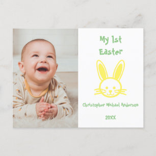 Mijn eerste foto van Pasen Baby Briefkaart