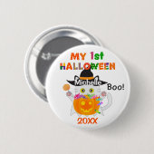 Mijn eerste Halloween Ghost Cat Ronde Button 5,7 Cm (Voorkant /achterkant)