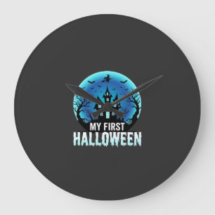 Mijn Eerste Halloween Griezelig Spokenhuis Ontwerp Grote Klok