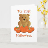 Mijn eerste halloween kaart (Gele Bloem)