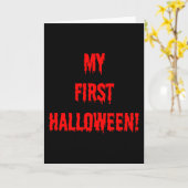 Mijn eerste halloween kaart (Gele Bloem)