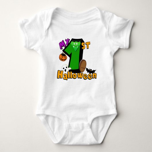 Mijn eerste Halloween Little Frankenstein Romper (Voorkant)