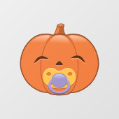 Mijn eerste Halloween Pacifier Pumpkin Raamsticker (Vel)