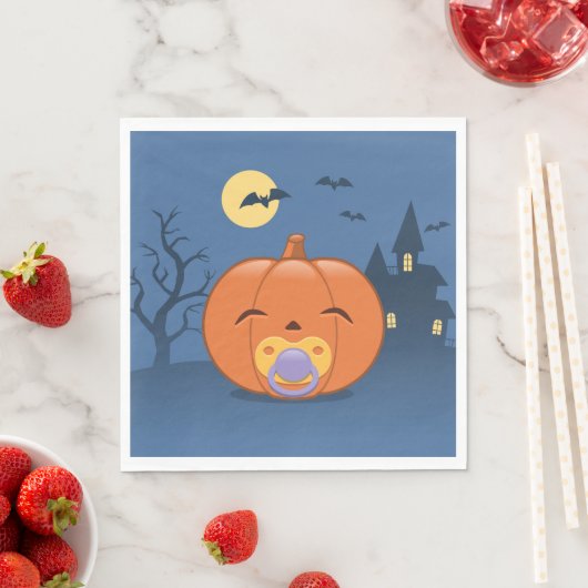 Mijn eerste Halloween Pacifier Pumpkin Servet (Insitu)