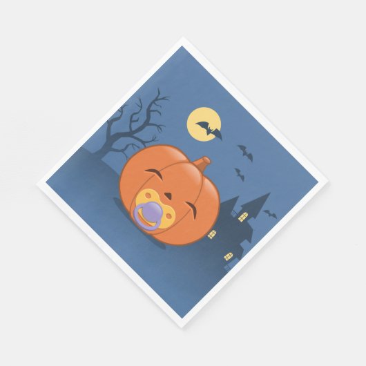 Mijn eerste Halloween Pacifier Pumpkin Servet (Hoek)