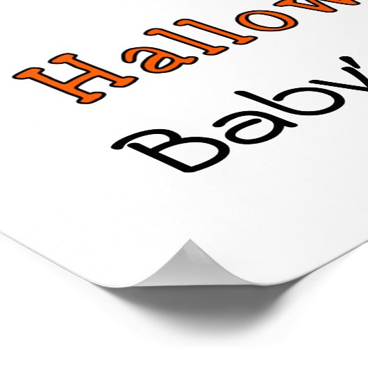 Mijn eerste halloween poster (Hoek)