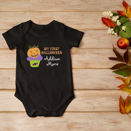 Mijn eerste Halloween Schattige Custom Zwart Romper