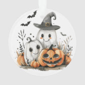 Mijn eerste Halloween Schattigee Ghost Pumpkin Bab Ornament (achterkant)