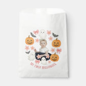 Mijn eerste Halloween | Schattigee pompoen & spook Bedankzakje (Voorkant)